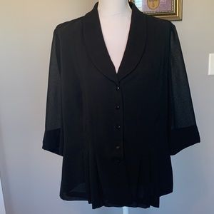 2-piece Suit by Danny & Nicole  Black suit size 16